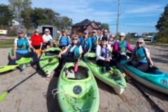 Last kayak of the season - group photo.