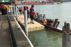 Loading boat in Wallaceburg -  August 20, 2022