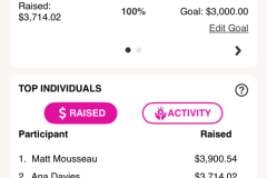 WB team at CIBC Run for the Cure - October 5